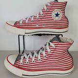 Converse Shoes | Converse - Hi Star Stripes American Flag Red White Navy Blue - Women 8 - 122177f | Color: Red/White | Size: Men's 6 - Women 8