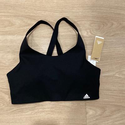 Adidas Intimates & Sleepwear | Adidas Lightly Padded Racerback Sports Bra Black Friday Deal Only | Color: Black | Size: 38c