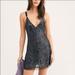 Free People Dresses | Free People Gold Rush Mini Dress Night Combo Small | Color: Black | Size: S