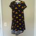 Lularoe Dresses | Lularoe Carly Dress | Color: Blue/Yellow | Size: Xxs