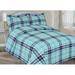 LCM Home Fashions Wainscott Hypoallergenic Microfiber Quilt Set Microfiber in Blue | Full Quilt + 2 King Shams | Wayfair Q044 F/Q