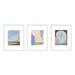 Joss & Main Morning Sky Set Of 3 By Andrea Stokes - Framed Wall Art Paper in Blue/Pink | 25 H x 20 W x 1.25 D in | Wayfair