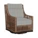 Summer Classics Outdoor Peninsula Gliding Wicker/Rattan Chair w/ Cushions | 40.25 H x 30.25 W x 36.5 D in | Wayfair 420517+C524H4325N
