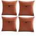 Latitude Run® Vintage One Button Pillow Covers Polyester in Orange | 20 H x 20 W x 1 D in | Wayfair 54BFA9ABAA494B668B4B5702B532BF94