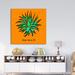 Dakota Fields Abstract Aloe Vera II - Wrapped Canvas Print Canvas, Solid Wood in Green/Orange | 20 H x 20 W x 1.5 D in | Wayfair