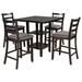Red Barrel Studio® Classic Dining Table Set 1 Set Of 5 Wood/Upholstered in Brown | 36.2 H x 35.4 W x 35.4 D in | Wayfair