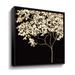 Rosdorf Park Gold Shimmer Tree Gallery Wrapped Canvas in Black/Green | 18 H x 18 W x 2 D in | Wayfair B50E1EC088F743BBBD64E66DE283BC78
