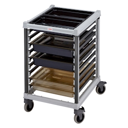 Cambro Camshelving® GN 2/1 Transportwagen, niedrige Ausführung, fasst 18x GN -Behälter 1/1-6,5 cm tief, 1 Stück im Karton - UGNPR21H18480 Image