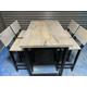 Driftwood Grey Tall Bar Table & Stool Set