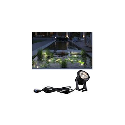 Paulmann Plug & Shine LED Spot Teichleuchte Einzelspot IP68 3000K 5W Schwarz 94559