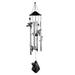 Q-Max 34" Long Hummingbird Silhouette Wind Chime Garden Patio Decoration