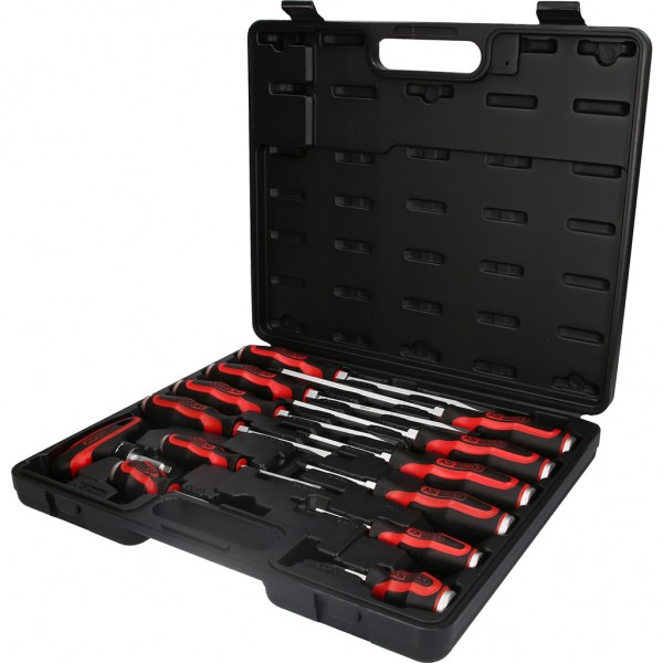 KS TOOLS Schraubendrehersatz ERGOTORQUE®max Schlagkappen-Schraubendreher-Satz, 13-tlg 151.1150