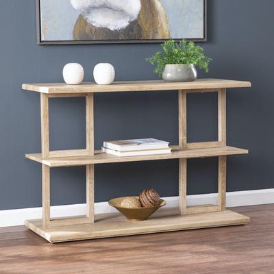 Markworth Geometric Consoletable by SEI Furniture in Natural