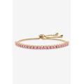 Women's Gold-Plated Bolo Bracelet, Simulated Birthstone 9.25" Adjustable by PalmBeach Jewelry in June
