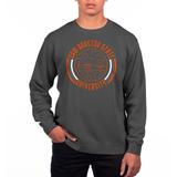 Men's Uscape Apparel Black Sam Houston State Bearkats Pigment Dyed Fleece Crew Neck Sweatshirt