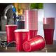 HOT BARGAINS 1000 X 16oz Red Party Cups Disposable Plastic Party Cups Sealed Hygiene Proof Packaging (Pack of 1000)