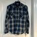 American Eagle Outfitters Tops | American Eagle Soft Flannel Boyfriend Fit Xs | Color: Blue/White | Size: Xs