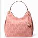 Michael Kors Bags | Michael Kors Joan Largo Perforated Leather Shoulder Bag Purse Tote Pink | Color: Pink | Size: Os