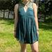 Free People Dresses | Free People Don’t You Dare Lace Mini Dress In Emerald Green | Color: Green | Size: S