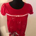 Disney Pajamas | Disney Parks Minnie Mouse Nightgown | Color: Red | Size: 12g