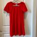 Madewell Dresses | Madewell Red Flutter Sleeve Dress (Size Small) | Color: Red | Size: Xs