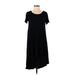 Forever 21 Casual Dress - High/Low: Black Solid Dresses - Women's Size Small
