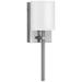 Avenue 8 1/2" High Nickel with White Shade Wall Sconce