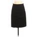 J.Crew Casual Skirt: Black Solid Bottoms - Women's Size 0 Petite