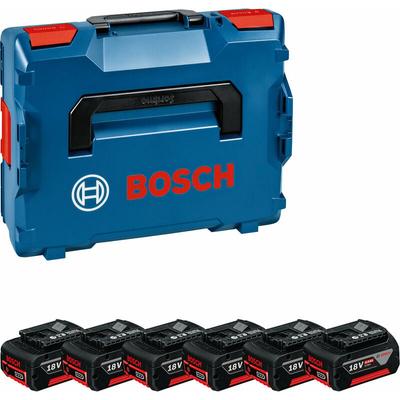 Bosch - Akku Multiset 6x gba Akkupack 18V 4,0Ah ohne Lader in l-boxx 136