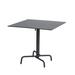 iSiMAR Muelle Folding Galvanized Steel Dining Table Metal in Black | 29.1 H x 27.6 W x 27.6 D in | Outdoor Dining | Wayfair 9268_NBL