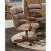 Red Barrel Studio® 5-Piece Caster Dining Set Wood/Upholstered/Metal in Brown/Gray | 30 H x 42 W x 42 D in | Wayfair