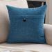 Latitude Run® Vinatage One Button Pillow Covers Polyester/Polyfill blend in Blue | 20 H x 20 W x 5 D in | Wayfair E44FFD58D970492880433B2C13B7015F