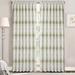 Home Soft Things Floral Semi-Sheer Rod Pocket Curtain Panels Polyester in Blue/Brown/Green | 84 H x 60 W in | Wayfair CSPM6084ET