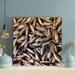 Rosecliff Heights Black & Brown Fish On White Textile - Wrapped Canvas Painting Canvas in Black/Brown | 12 H x 12 W x 2 D in | Wayfair