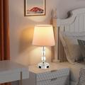 Rosdorf Park Crystal Table Lamps Set Of 2, Bedside Touch Control Table Lamp For Bedroom Living Room | 18.1 H x 7.1 W x 7.1 D in | Wayfair