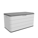 clihome 110 Gallons Gallon Water Resistant Resin Deck Box w/ Lock in White Resin/Plastic | 24 H x 46 W x 24 D in | Wayfair WA-YT007AM