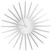 Adam Schwoeppe 'MCM Starburst Clock - White' Midcentury Modern Style Wall Decor