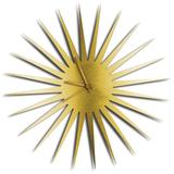 Adam Schwoeppe 'MCM Starburst Clock Gold' Midcentury Modern Style Wall Clock