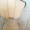 Kate Spade Jewelry | Euc Kate Spade Large Bow Rose Gold Necklace 26 Inches Long, 2 Inch Extender | Color: Gold | Size: Os