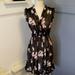 Kate Spade Dresses | Nwt Kate Spade Madison Avenue Collection Dusk Floral Mya Dress 100% Sheer Silk | Color: Black/Pink | Size: 4