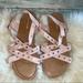 American Eagle Outfitters Shoes | American Eagle Girl Sandals Sz 3 Used! | Color: Gold/Pink | Size: 3g