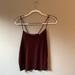 Brandy Melville Tops | Brand Melville Tank Top | Color: Brown/Red | Size: M