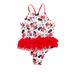 Disney Swim | Disney Junior Minnie Mouse Baby's Swimsuit | Color: Red/White | Size: 18 M