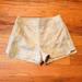 J. Crew Shorts | Beautiful J Crew Sparkly Floral Jacquard Dress Shorts | Color: Cream/Gold/Green/Pink | Size: 2