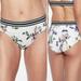 Athleta Swim | Athleta Gold Coast White Floral Bikini Bottom Size Medium 8-10 | Color: Black/White | Size: S