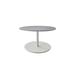 Cane-line Go Round Outdoor Coffee Table Metal in Gray/White | 18.2 H x 35.5 W x 17.8 D in | Wayfair 5044AW-P065AI