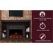 Seville Electric Fireplace Heater with 47-In. Mahogany TV Stand, Enhanced Log Display, Multi-Color Flames, and Remote Control - Cambridge CAM5021-1MAHLG3