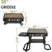 28-In. Outdoor Gas Griddle Folds Flat for Tabletop and Tailgate Use - Cuisinart CGG-0028