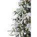 7.5-Ft. White Pine Snowy Artificial Christmas Tree with Multi-Color LED String Lighting and Holiday Soundtrack - Christmas Time CT-WP075-ML