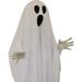 5-ft. Animatronic Hanging Ghost, Indoor/Outdoor Halloween Decoration, Red LED Lights, Poseable, Battery-Operated, Oracle - Haunted Hill Farm HHGHST-7HSA